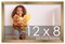 12x8 Solid Wood Picture Frame with UV-Resistant Acrylic & Acid-Free Backing, Available in 6 Finishes: Matte Black, Matte White, Metallic Bronze, Silver, Natural Wood Grain & Mahogany